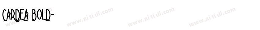 CARDEA BOLD字体转换